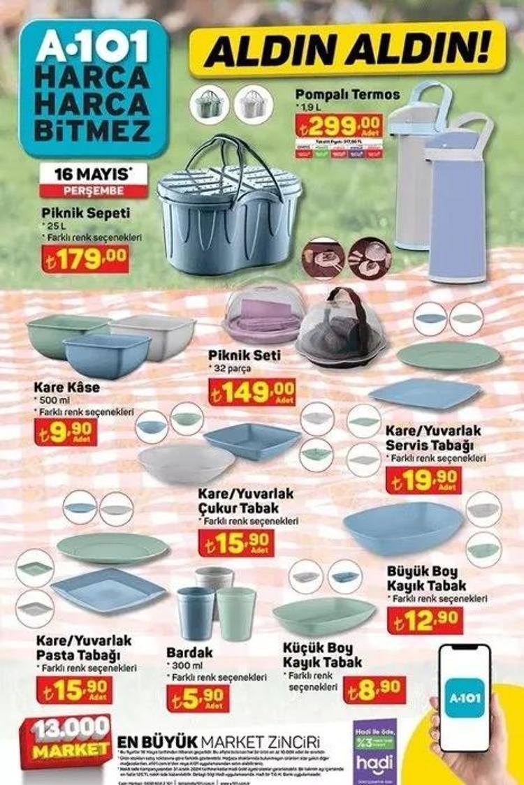A101 17 Mayıs aktüel katalog: Bu Perşembe A101de kaçırılmaz indirimler | A101 Termos raflara geldi