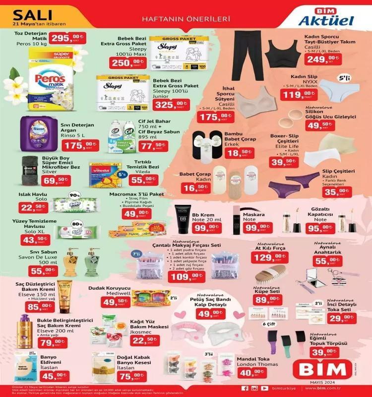 BİM 21-24 Mayıs aktüel: BİMde bu hafta Salı ve Cuma hangi ürünler satışa çıkacak