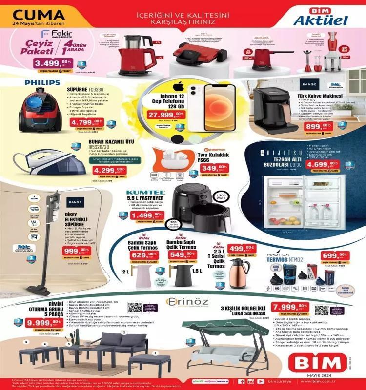 BİM 21-24 Mayıs aktüel: BİMde bu hafta Salı ve Cuma hangi ürünler satışa çıkacak