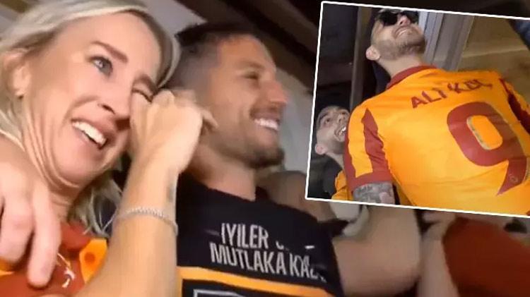 Mauro Icardi, Ali Koç forması giydi Şampiyonluk kutlamasında Dries Mertensin eşini ağlatan olay