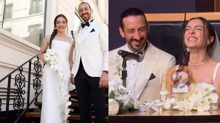 Merve Dizdar - Cihan Ayger çifti nikah masasına oturdu