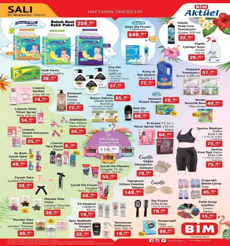 BİM 2-5 Temmuz aktüel katalog 2024: BİMde bu hafta Salı ve Cuma hangi ürünler satışta olacak