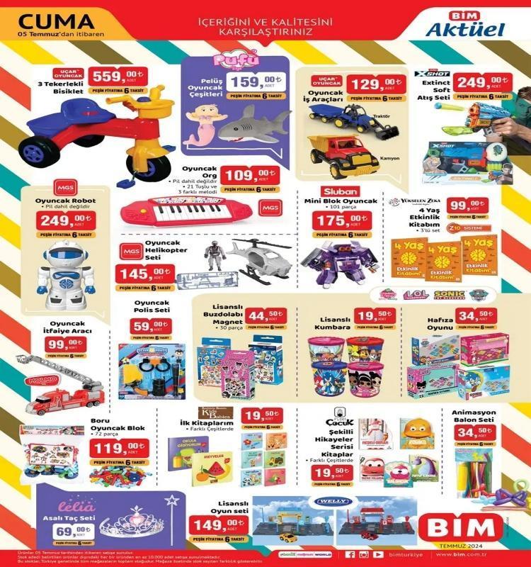 BİM 2-5 Temmuz aktüel katalog 2024: BİMde bu hafta Salı ve Cuma hangi ürünler satışta olacak