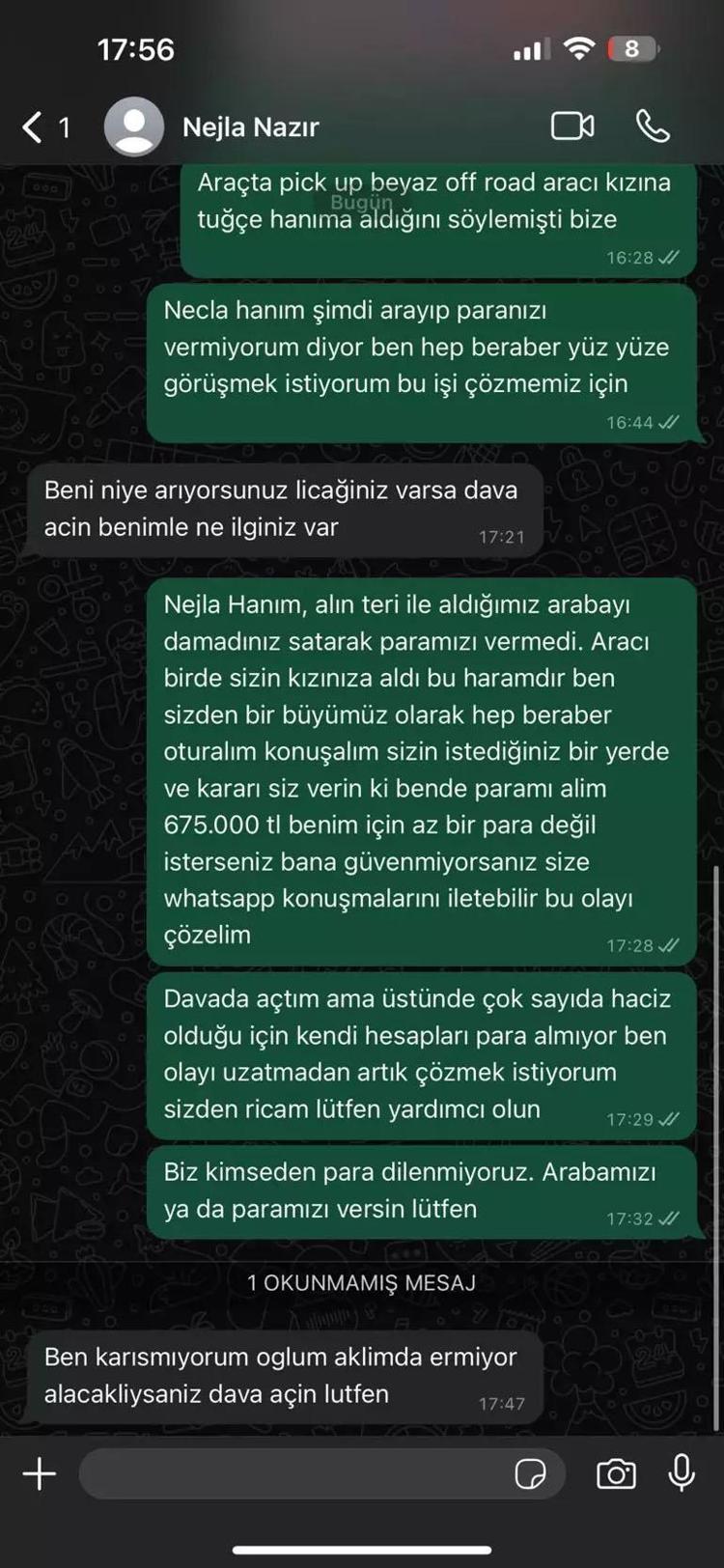 MESAJLAR ORTAYA ÇIKTI