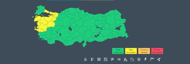 10 İL İÇİN SARI KODLU YARARI