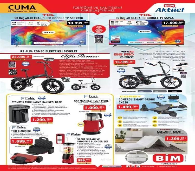 BİM 16-19 Temmuz aktüel katalog 2024: BİMde bu hafta neler var İphone 12 128 GB satışa çıkıyor