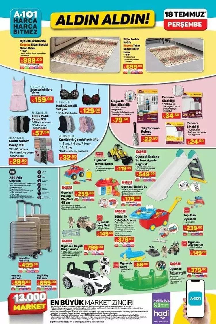 A101 18 Temmuz aktüel katalog: Bu hafta A101de neler var