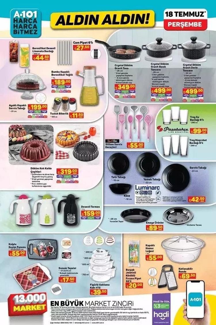 A101 18 Temmuz aktüel katalog: Bu hafta A101de neler var