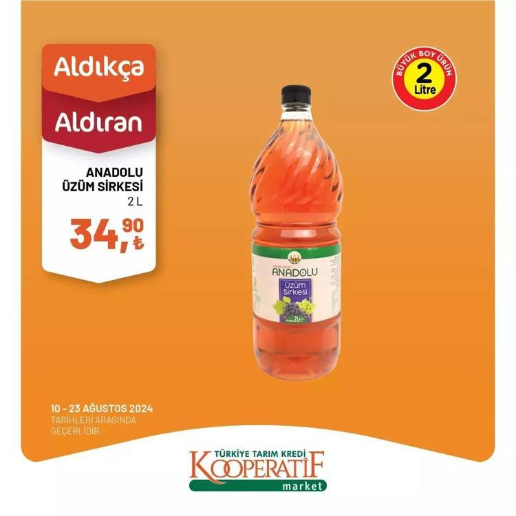 Tarım market 13-23 Ağustos katalog 2024: Tarım Kredi Markette indirimli ürünler hangileri Ayçiçek yağı ne kadar