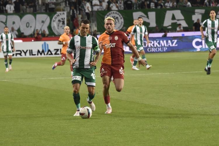 Konyaspor Galatasaray maçında gol düellosu 3 puan Aslanın