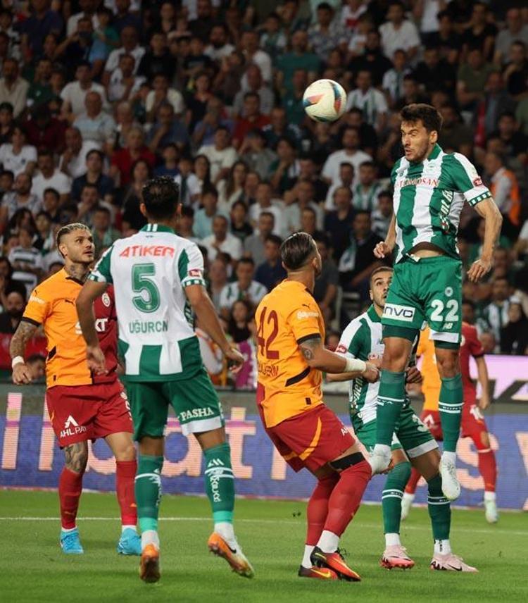 Konyaspor Galatasaray maçında gol düellosu 3 puan Aslanın