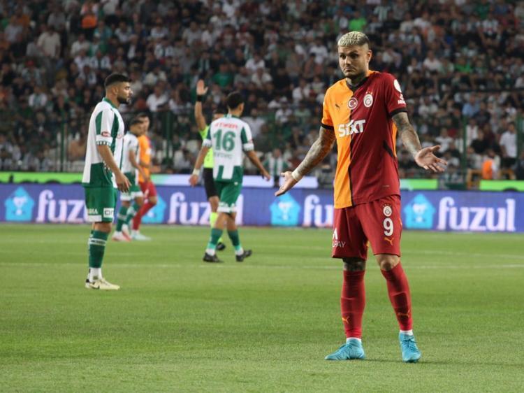 Galatasarayın golü iptal oldu, ortalık karıştı Ofsayt yok, Icardiye yapma dedi
