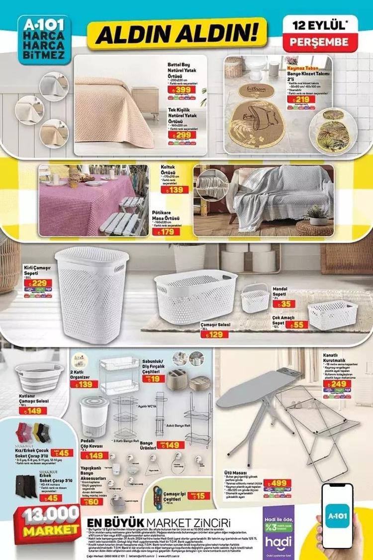 A101 12 Eylül aktüel katalog 2024: Bu hafta A101de hangi ürünler indirimli