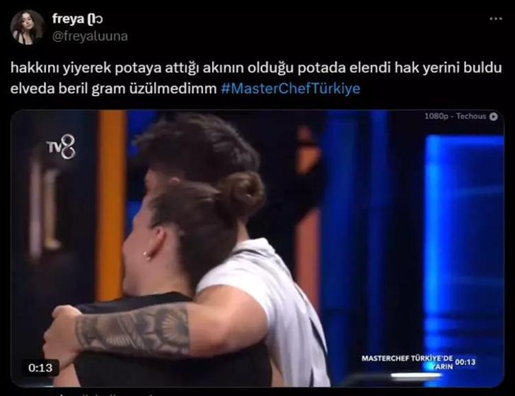 MasterChefte elenen Beril sosyal medyada gündem oldu Ağlayarak gitti