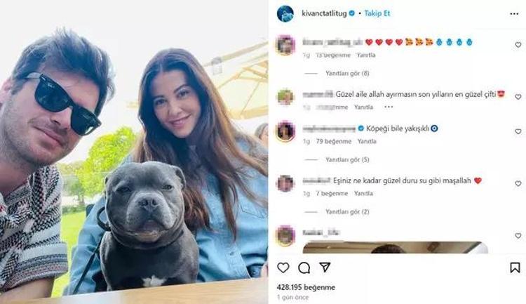 Düğüne katılan Kıvanç Tatlıtuğ ve eşi Başak Dizerden romantik poz