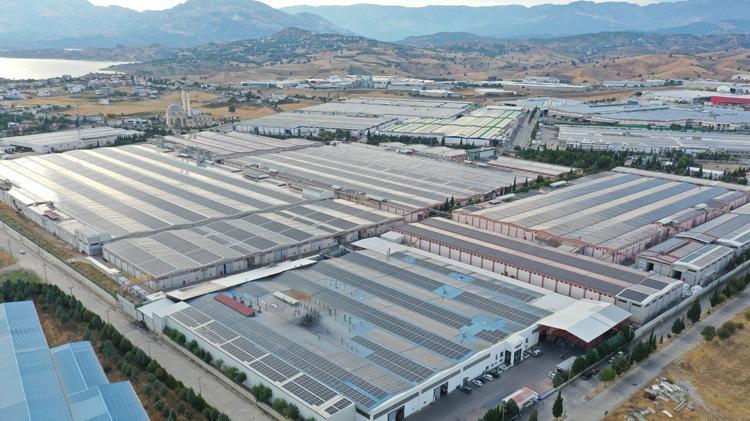 Kahramanmaraş OSBdeki 40 fabrika enerji ihtiyacının yüzde 30unu güneşten karşılıyor