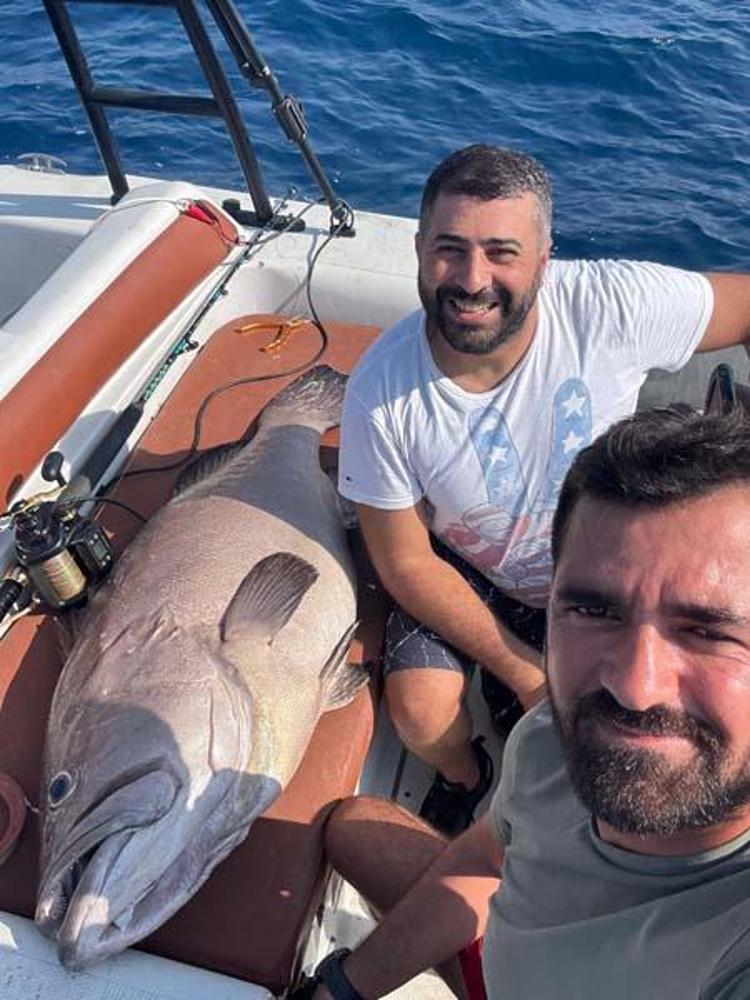 Hatayda görenleri şaşkına çeviren olay Palamut için açıldılar 45 kiloluk devi yakaladılar