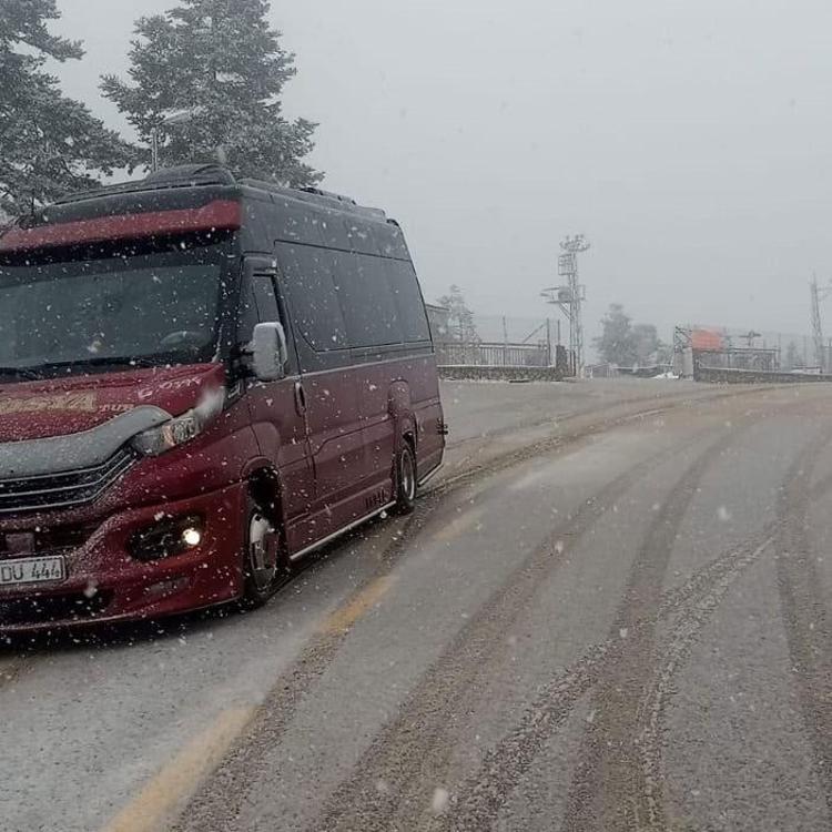 Kastamonuda kar yağışı etkili oldu