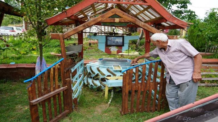 Süper dede süper çiftlik kurdu Keyfini Kastamonulu çocuklar sürüyor