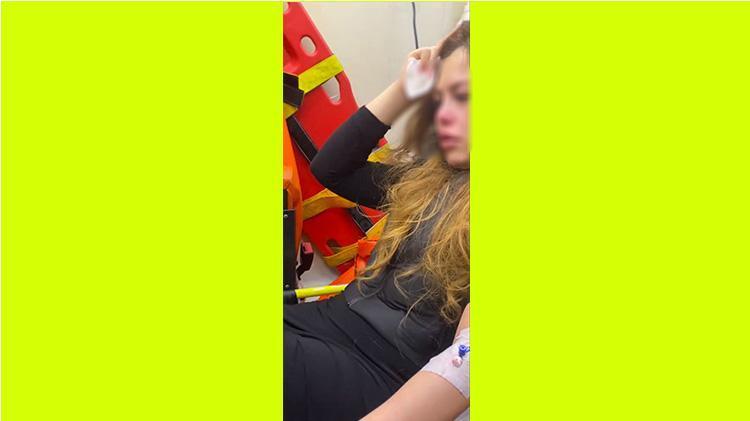 Kağıthanede uzaklaştırma kararı verilen eski sevgili kapının önüne gelerek cama taş attı