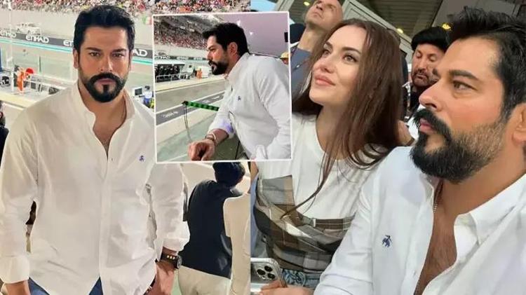Burak Özçivit ve Fahriye Evcen Formula 1 pistinde