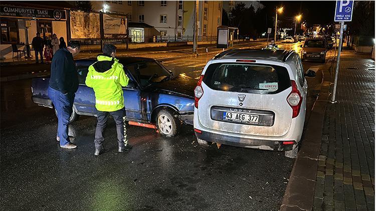 Kütahyada alkollü sürücü dur ihtarına uymadı yakalanınca hüngür hüngür ağladı