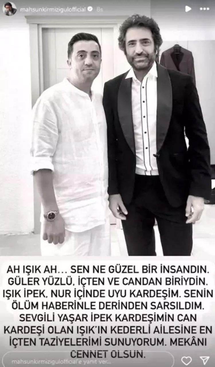 Yaşar İpekin kardeşi Işık İpek son yolculuğuna uğurlandı