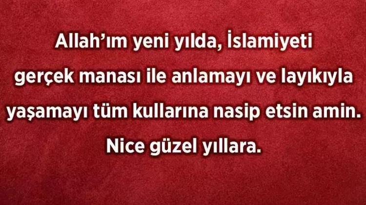 Dini yılbaşı mesajları 2025: Yeni yıla girerken atılacak dini mesajlar, sözler Dualı, resimli dini yılbaşı sözleri