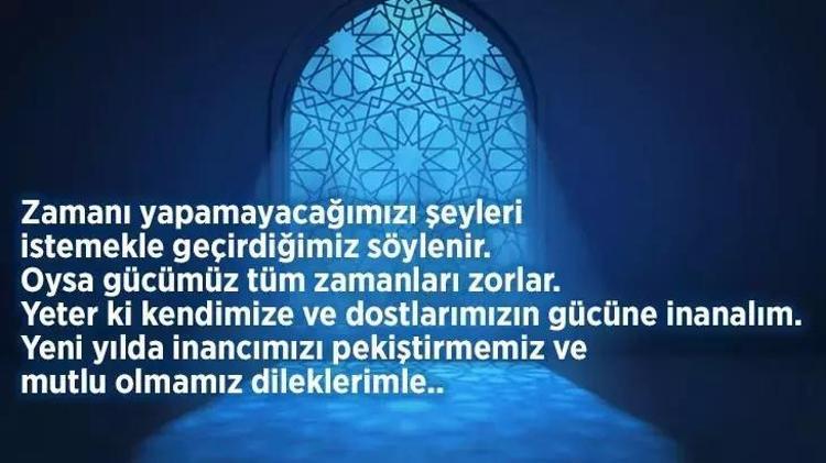 Dini yılbaşı mesajları 2025: Yeni yıla girerken atılacak dini mesajlar, sözler Dualı, resimli dini yılbaşı sözleri