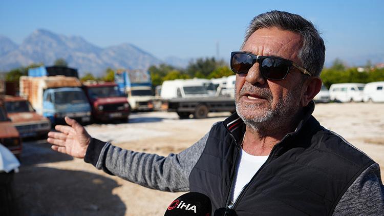 Antalyada trafikten men edilen araçlar çürümeye terk edilmiş Milli servetimiz heba oluyor