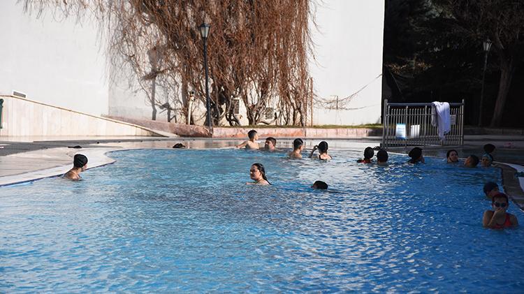 Afyonkarahisarda termal tesislerde sömestr yoğunluğu yaşanıyor