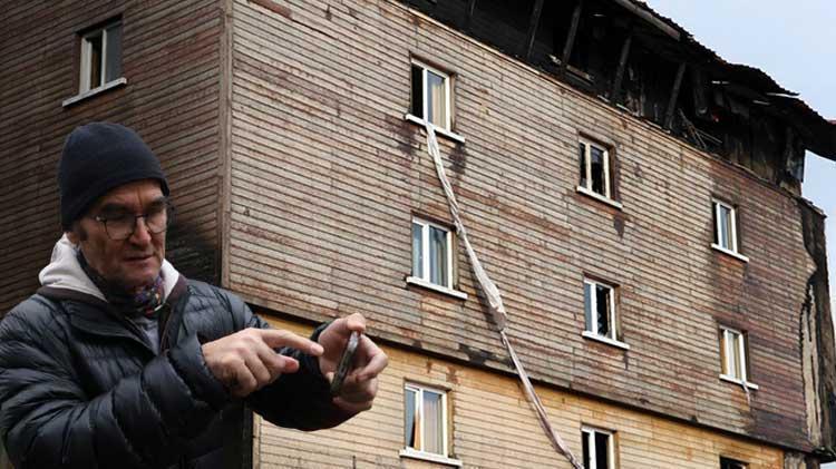 Kartalkayadaki yangın felaketinde kahramanlık örneği: Çarşafları birbirine bağlayarak 11 kişiyi kurtardı