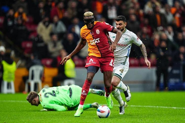 Galatasaray Konyaspor maçında 3 puan tek golle geldi