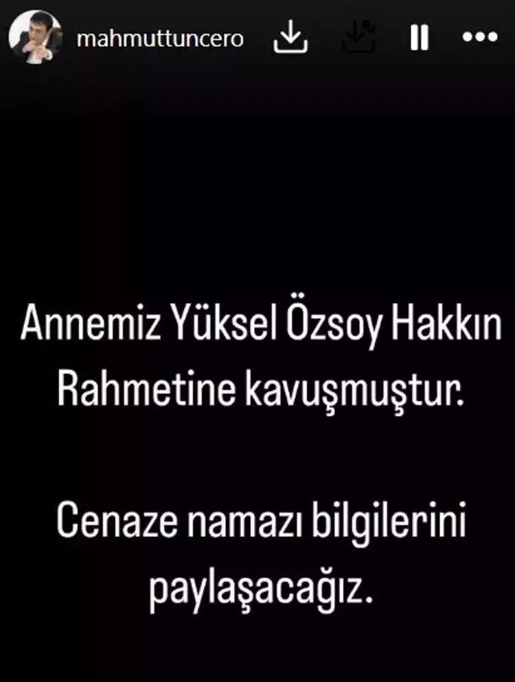 ANNEMİZ HAKKIN RAHMETİNE KAVUŞTU