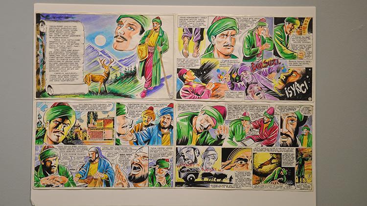 Türk kahramanlarını çizdiği karikatürlerle canlandırdı Eskişehirli sanatçı Bahattin Atak çizgi romanlarıyla tarihe ışık tutuyor