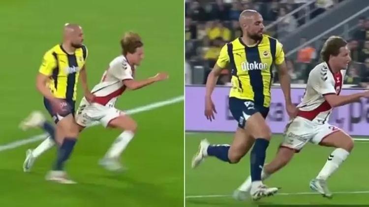 Fenerin maçında penaltı var Hakem görmezden geldi