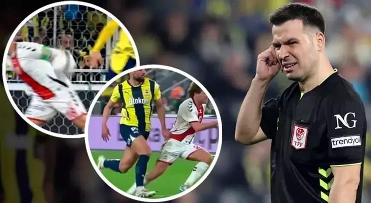Fenerin maçında penaltı var Hakem görmezden geldi