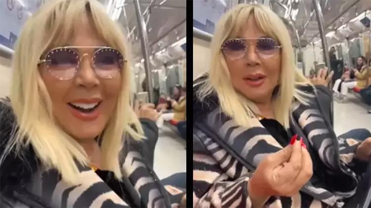 Ünlü isim İstanbulda metroya bindi, görenler şaşkına döndü Ben insan değil miyim