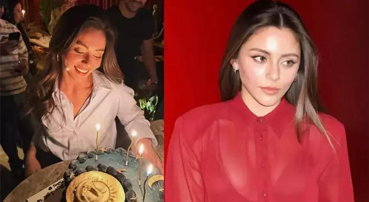 Sıla Türkoğluna sevgilisi Ata Ayyıldızdan doğum günü sürprizi Pastadaki yazı dikkat çekti