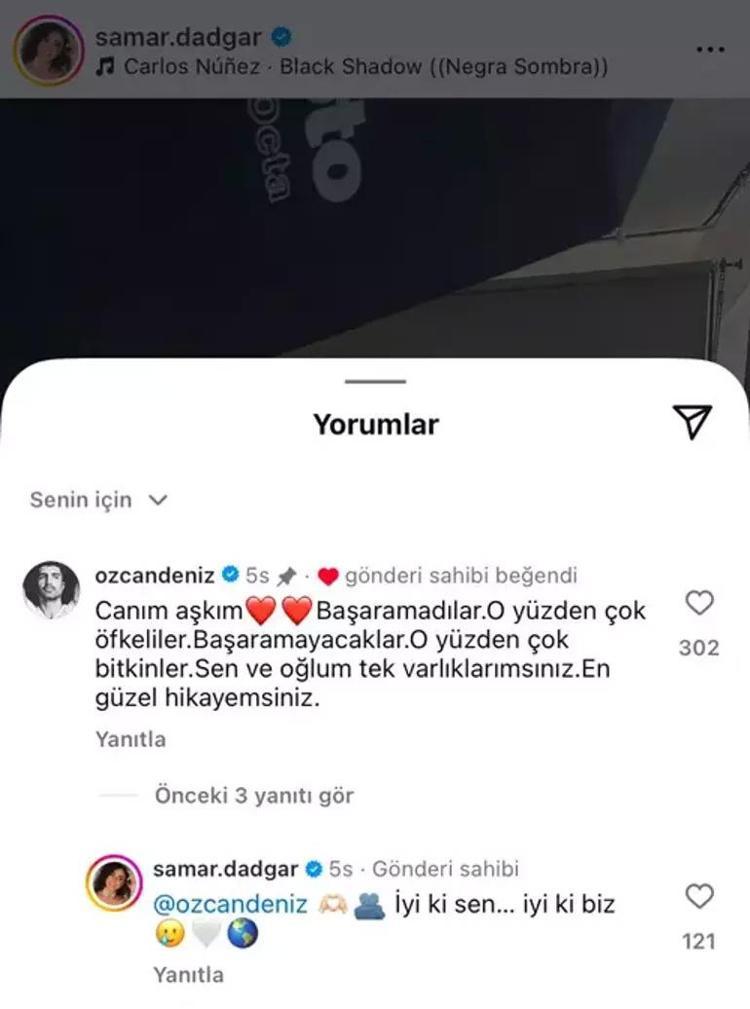 Eşi Dadgar paylaştı, Özcan Denizden yorum gecikmedi: Başaramadılar