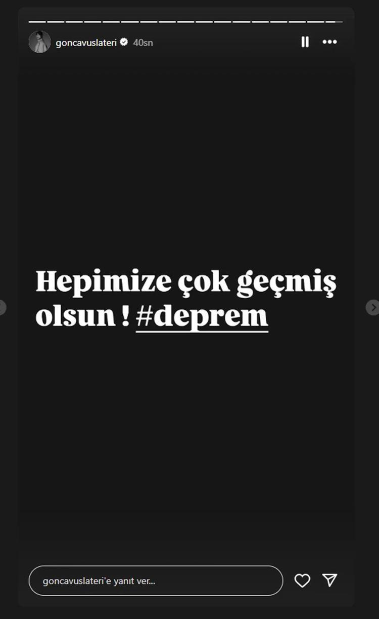 İstanbulda 6.2 büyüklüğünde deprem Ünlü isimlerden geçmiş olsun paylaşımları
