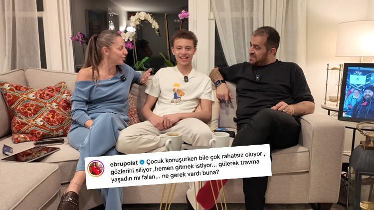Defne Joy Fosterın oğluna sorulan sorular tepki çekti Ebru Polat sessiz kalamadı