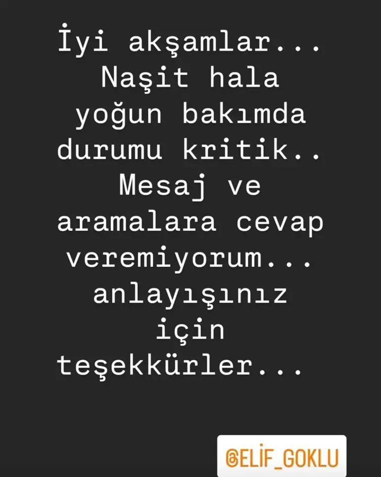 SON SAĞLIK DURUMUNU PAYLAŞTI
