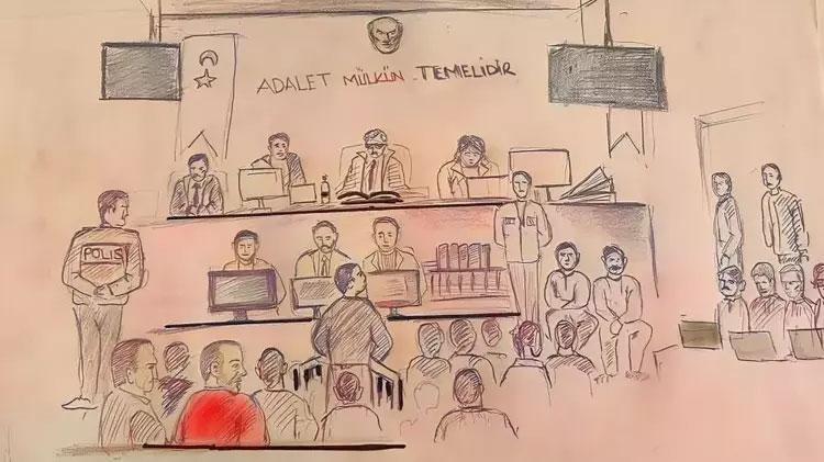 Duruşmada sanık yakınları arasında tartışma