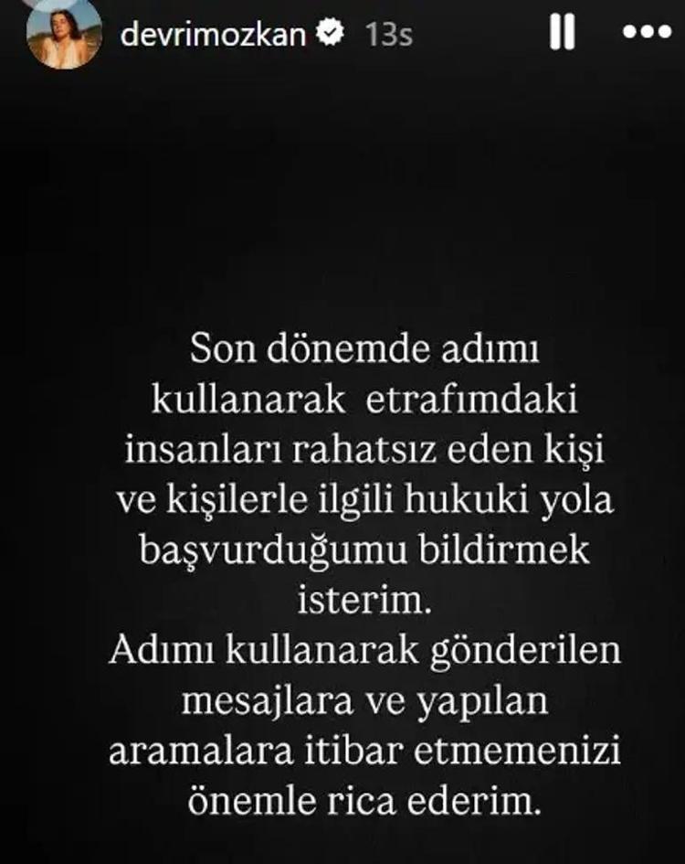 Devrim Özkan dolandırıldı Takipçilerini böyle uyardı