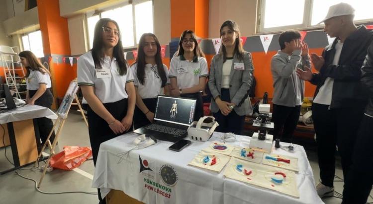 Yüksekova Fen Lisesinden büyük başarı TÜBİTAK projeleri sergilendi