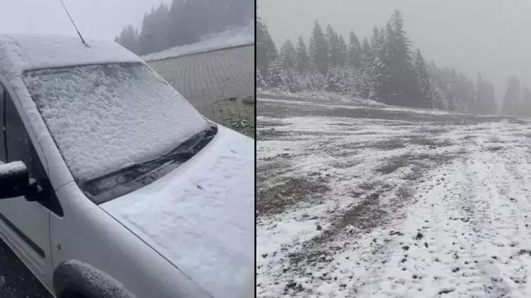 3 şehir Mayıs ayında kar altında kaldı Aniden lapa lapa bastırdı