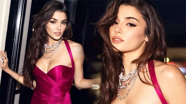 Hande Erçel pozlarıyla Cannesı salladı Sosyal medyada olay oldu