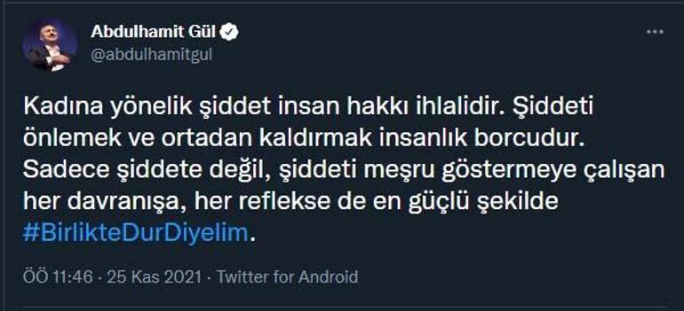 Bakan Gül: Kadına yönelik şiddet insan hakkı ihlali