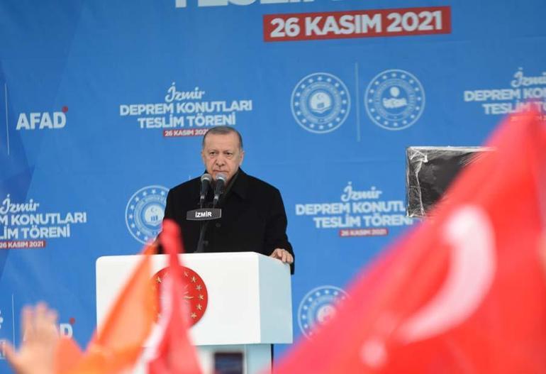 Cumhurbaşkanı Erdoğan; Bugün sözümüzü tutuyoruz teslim ediyoruz